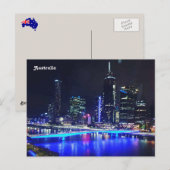 オーストラリア、ブリスベン川、ブリスベン、クイーンズランド ポストカード (正面/裏面)