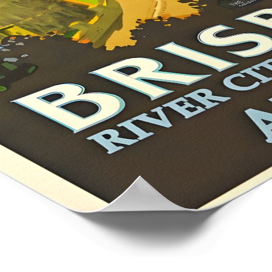 オーストラリア・ブリスベン旅行ポスター ポスター (角)