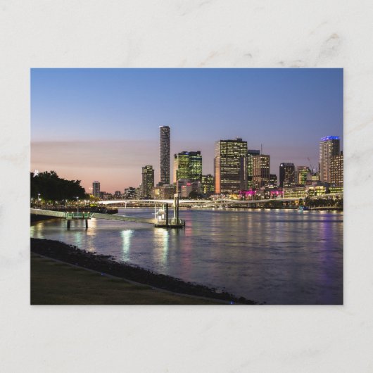 オーストラリア – ブリスベン離れ – ビュー ポストカード (正面)