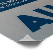 オーストラリア、ブルーマウンテンズヴィンテージ旅行 ポスター (角)