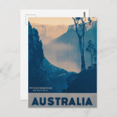 オーストラリア、ブルーマウンテンズヴィンテージ旅行 ポストカード (正面/裏面)