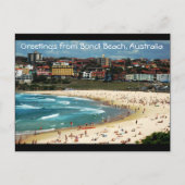 オーストラリア,ボンディビーチからの挨拶 ポストカード (正面)