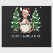 オーストラリア・メリークリスマスメイトKangaroo ラッピングペーパー (フラット)