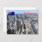 オーストラリア – メルボルンシティ – ポストカード (正面/裏面)