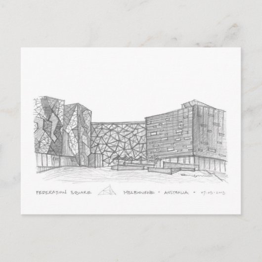 オーストラリア,メルボルン,フェデレーションスクエア ポストカード (正面)
