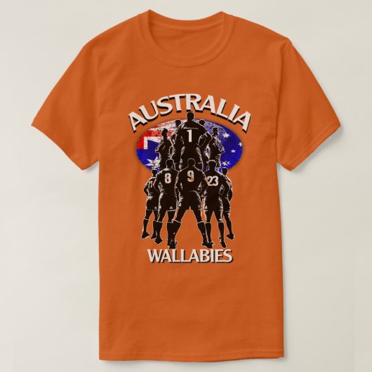 オーストラリア ラグビー ワラビーズ Tシャツ (デザイン正面)