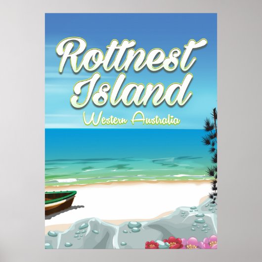オーストラリア ロットネスト島 海 旅行 ポスター (正面)