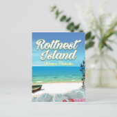 オーストラリア ロットネスト島 海 旅行 ポスター ポストカード (スタンド正面)