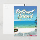 オーストラリア ロットネスト島 海 旅行 ポスター ポストカード (正面/裏面)