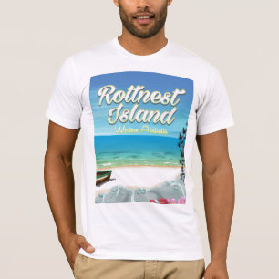 オーストラリア ロットネスト島 海 旅行 ポスター Tシャツ