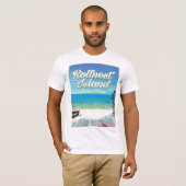 オーストラリア ロットネスト島 海 旅行 ポスター Tシャツ (正面フル)