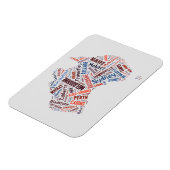 オーストラリア・ワードアート マグネット (左側)