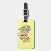 オーストラリア・ワードアート ラゲッジタグ (正面縦)