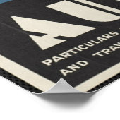 オーストラリア・ヴィンテージ旅行ポスター広告レトロプリント ポスター (角)