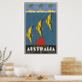 オーストラリア・ヴィンテージ旅行ポスター広告レトロプリント ポスター (キッチン)