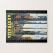オーストラリア・ヴィンテージ旅行ポスター ジグソーパズル (横)