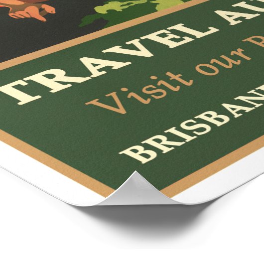 オーストラリア・ヴィンテージ旅行ポスター ポスター (角)