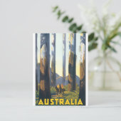 オーストラリア・ヴィンテージ旅行ポスター ポストカード (スタンド正面)