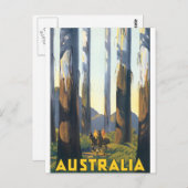 オーストラリア・ヴィンテージ旅行ポスター ポストカード (正面/裏面)