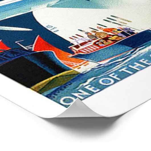 オーストラリア・ヴィンテージ旅行 ポスター (角)