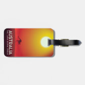 オーストラリア「下の土地」休暇プリント。 ラゲッジタグ (裏面横)