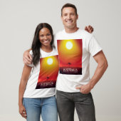 オーストラリア " 下の方の土地" 旅行のプリント Tシャツ (ユニセックス)
