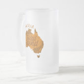 オーストラリア:凡例の合計 フロストグラスビールジョッキ (正面左)