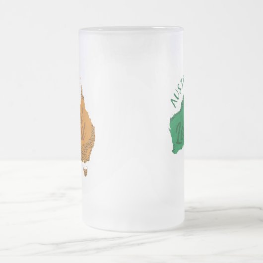 オーストラリア:凡例の合計 フロストグラスビールジョッキ (中央)