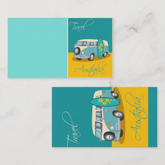 オーストラリア：旅行の名刺 名刺 (正面/裏面)