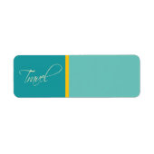 オーストラリア:旅行差出人住所ラベル ラベル (正面)