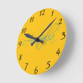 オーストラリア：旅行時計 ラウンド壁時計 (傾斜)