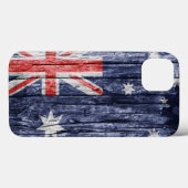 オーストラリア 木製の旗 Case-Mate iPhoneケース (裏面 (横))