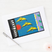 オーストラリア 長方形シール (封筒)