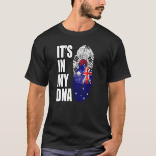 オーストラリア/韓国ミックスDNA伝統国旗 Tシャツ
