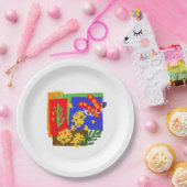 オーストラリア – 黄金のWATTLEと種鞘 – ペーパープレート (パーティー)