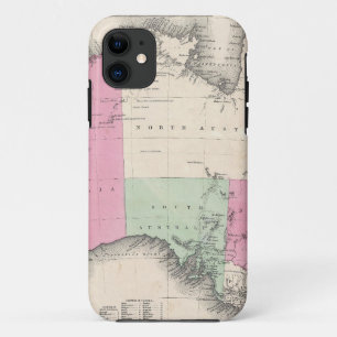 オーストラリア(1862年)のヴィンテージの地図 iPhone 11 ケース