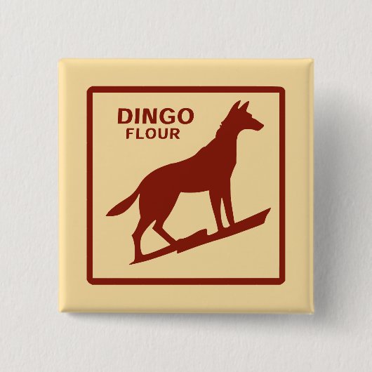 オーストラリア – Dingo Flour 缶バッジ (正面)