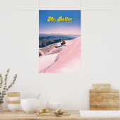 オーストラリア、Mt Bullerスキーリゾート旅行ポスター ポスター (キッチン)