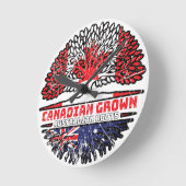 オーストラリアAustralian Canada Tree Roots Fl ラウンド壁時計 (傾斜)