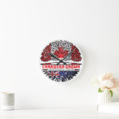 オーストラリアAustralian Canada Tree Roots Fl ラウンド壁時計 (ホーム)