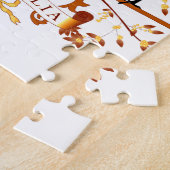 オーストラリアCOAブラウン ジグソーパズル (側面)