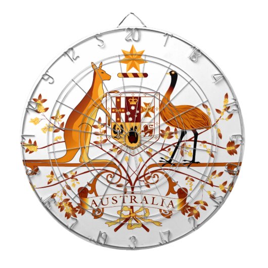 オーストラリアCOAブラウン ダーツボード (正面)