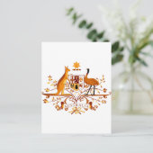 オーストラリアCOAブラウン ポストカード (スタンド正面)