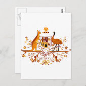 オーストラリアCOAブラウン ポストカード (正面/裏面)