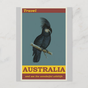 オーストラリアCockatoo Vintage旅行ポスター ポストカード