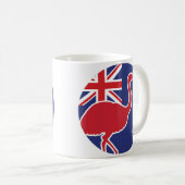 オーストラリアEMUオーストラリア国立動物国旗 コーヒーマグカップ (正面右)