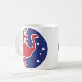オーストラリアEMUオーストラリア国立動物国旗 コーヒーマグカップ (正面左)