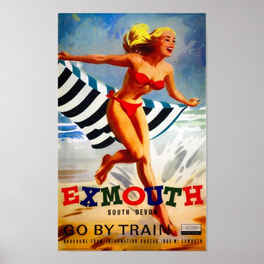 オーストラリアExmouth South Devon Vintageポスター ポスター (正面)
