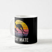 オーストラリアG'day Mate KangarooオおもしろいーストラリアSym コーヒーマグカップ (正面左)