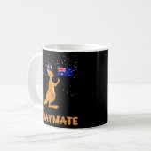 オーストラリアG'day Mate KangarooオおもしろいーストラリアSym コーヒーマグカップ (正面左)